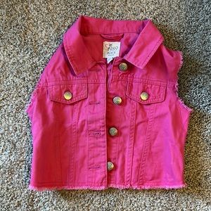 A cute hot pink vest